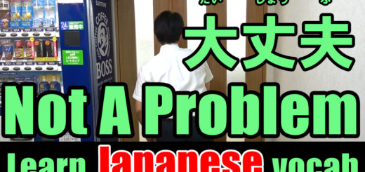 not a problem Japanese